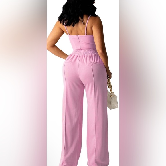 Pink two piece jogger set - Picture 2 of 2